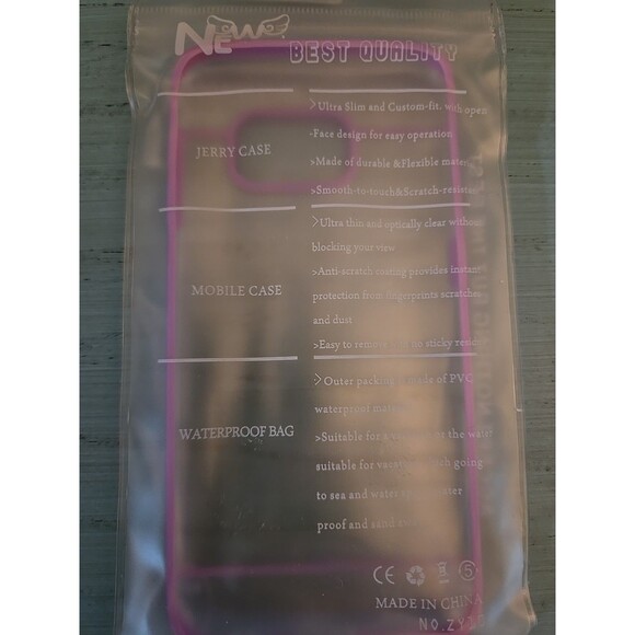 S6 Edge + Clear Purple Trim Case Fitted Case Protector New Sealed Cell Phone - Picture 5 of 5